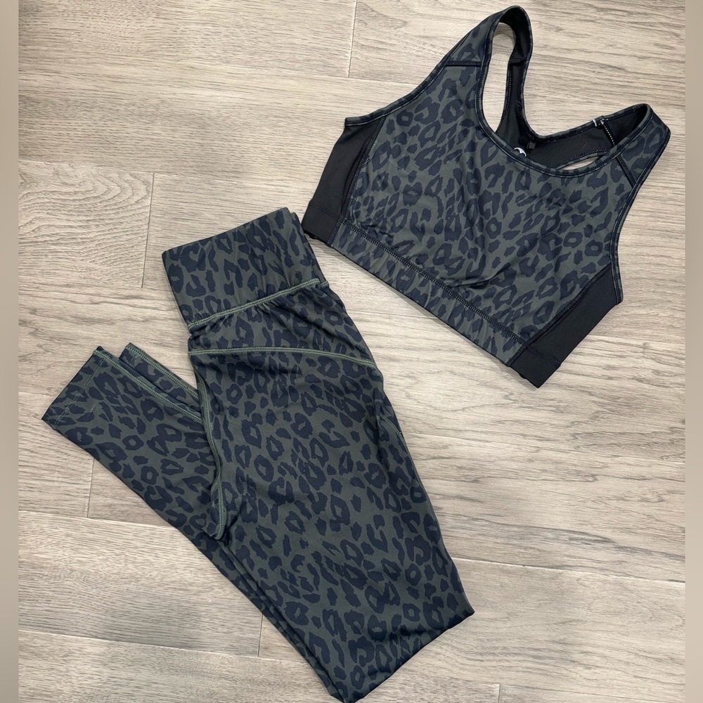 Leopard Print Workout Set